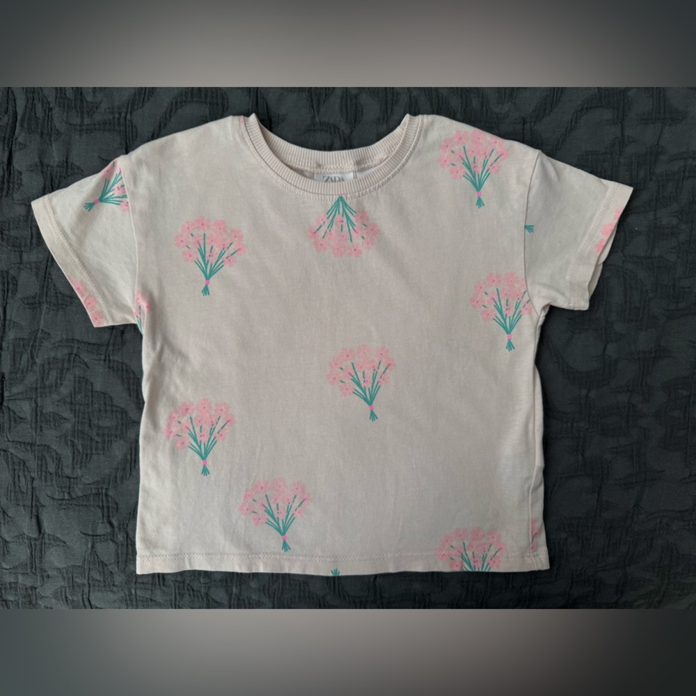 Zara Floral Print Kids T-Shirt